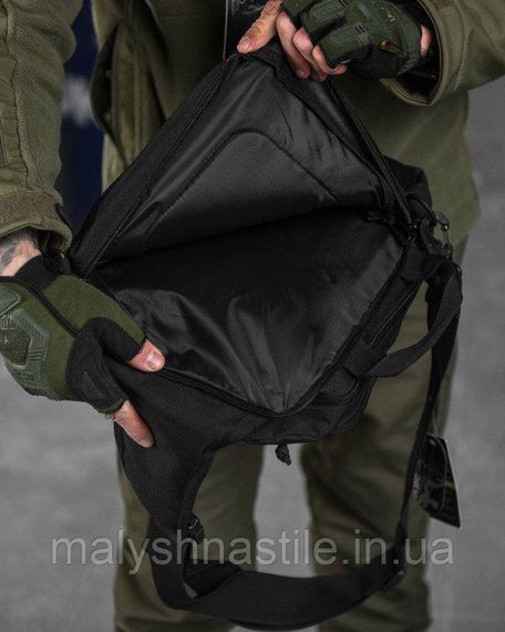 Сумка-слінг тактична з однією лямкою SILVER KNIGHT 8л black ВТ6396 | Зображення 4
