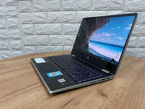 Ноутбук Сенсорний HP Pavilion X360 14-dh 14 FHD/IPS/i7 1065G7/16/SSD250/Iris | Зображення 1
