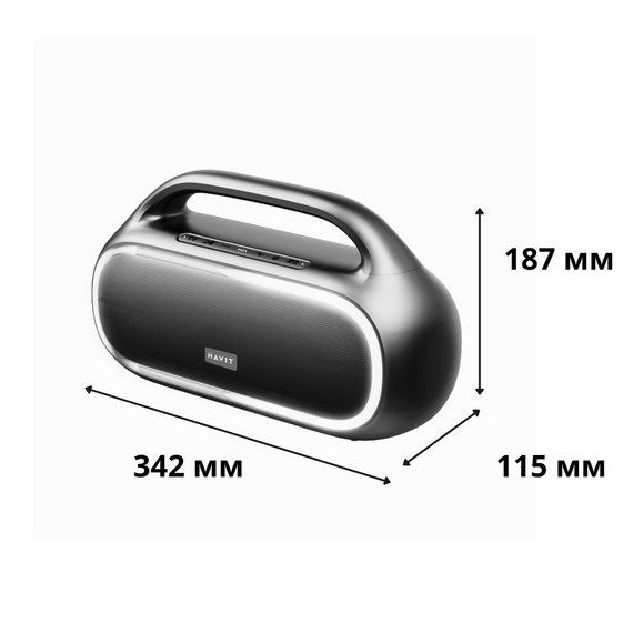 Портативна колонка HAVIT HV-SK862BT 40W RGB Black | Зображення 8