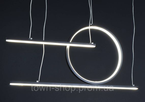 Люстра потолочная LED MJ24C-900-bk Черный 35-150х5х70 см. | Зображення 4