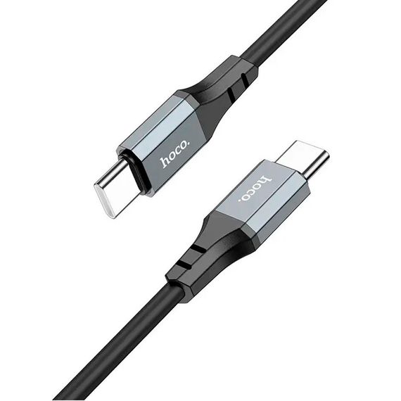 Кабель Hoco X86 silicone, C-Type C, 60W, Black, довжина 1м | Зображення 1