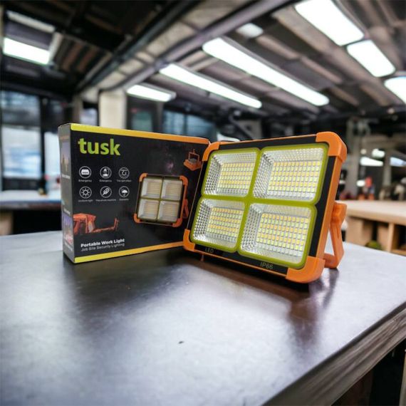 Потужний ліхтар - прожектор із сонячною панеллю та функцією Power bank Solar LED light WR-188 12000 mAH