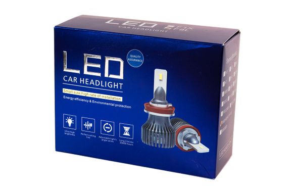 Комплект світлодіодних ламп HeadLight F8L H3 (Pk22s) 30W 12V 3720Lm з пасивним охолодженням | Зображення 2