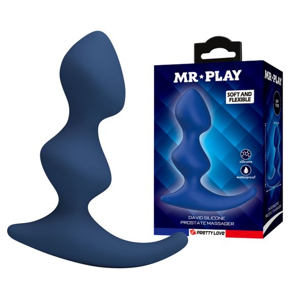 Массажер простаты MR.PLAY - David Silicone Prostate Massager, BI-040241-MR Sex Aura