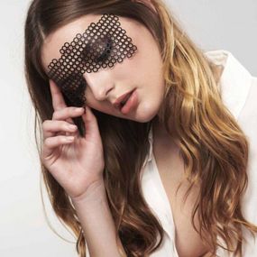 Маска самоклеюча вінілова Bijoux Indiscrets чорна Sex Aura