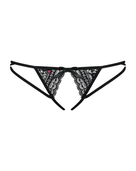 Жіночі стрінги - Obsessive Picantina Crotchless Thong Black - S/M Sex Aura | Зображення 2