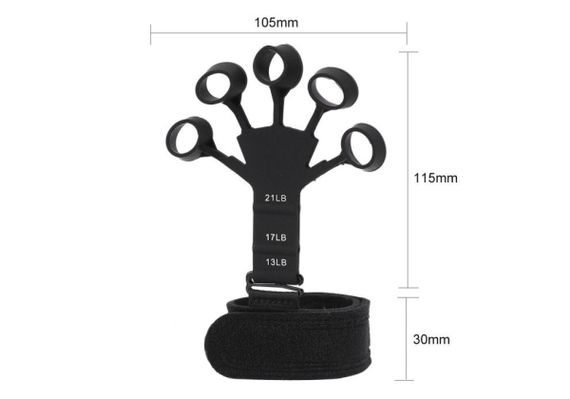 Тренажер-еспандер для пальців рук та кисті EasyFit Spiderweb Чорний (EF-1901) | Зображення 1