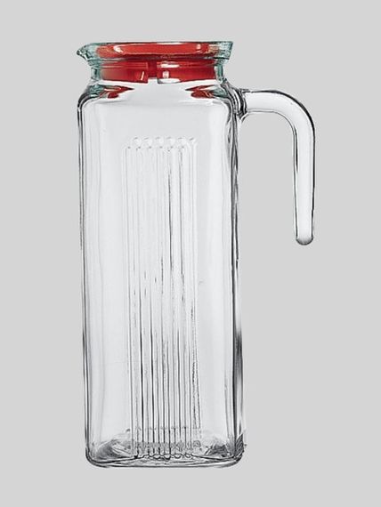 Глечик скляний з кришкою Pasabahce Frigo 80050, 1 л, для води, молока, напоїв | Зображення 2