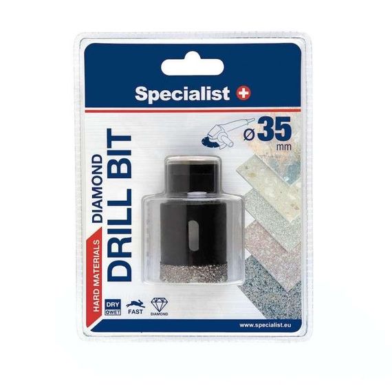 Сверло-коронка алмазное по керамике/стеклу Specialist+  D35 M14 | Зображення 1