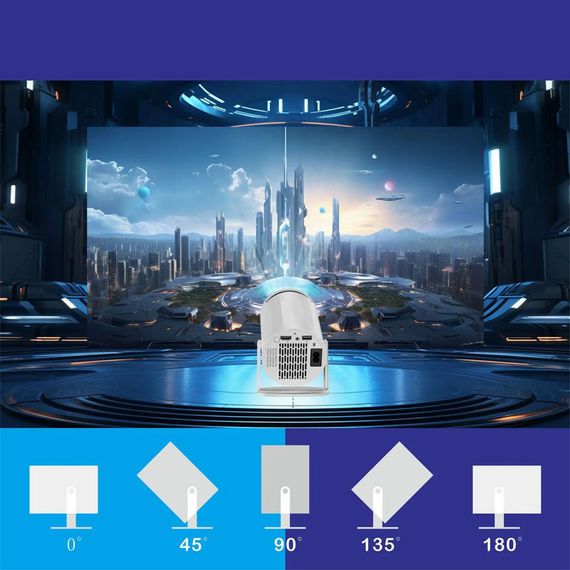 Проектор 4k Android X8 Max White | Зображення 4