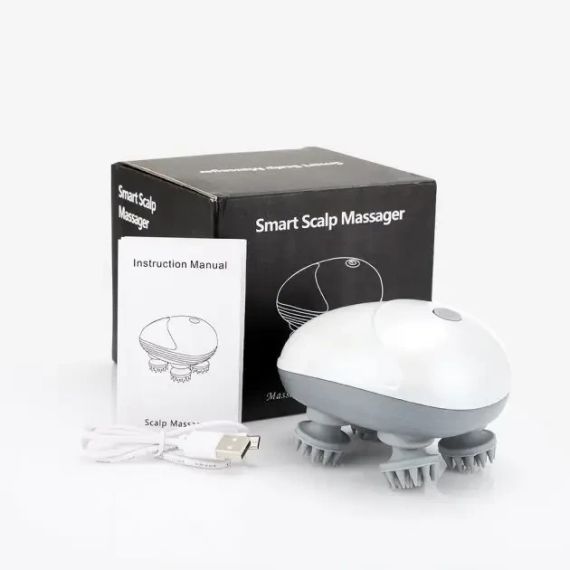 Электрический беспроводной массажер для кожи головы Smart scalp massger | Зображення 5