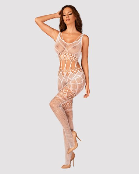 Комбінезон-сітка Obsessive G330 Білий XL/2XL | Зображення 6