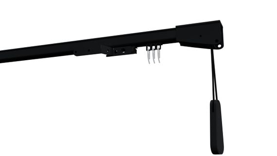 Карниз для штор на шнуровому керуванні профіль СKS (у зборі) Чорний 275 див.