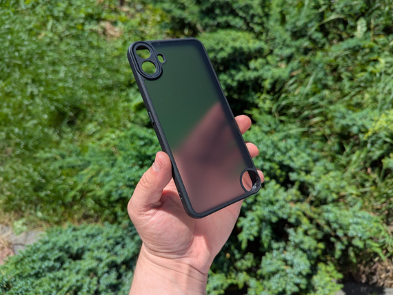 Чехол Wlons Hybrid противоударный PC+TPU для Nothing Phone CMF1  Матовый Черный | Зображення 4