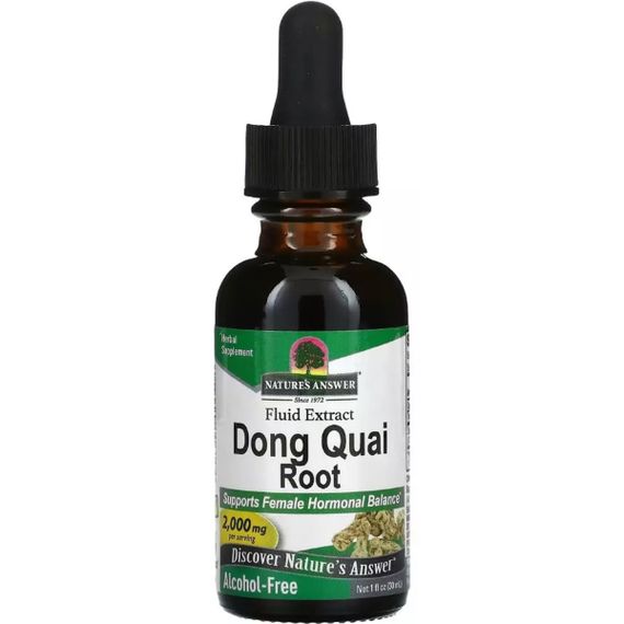 Копмлекс для профілактики репродуктивної функції у жінок Nature's Answer Dong Quai Root 2000 mg Alcohol-Free 30 ml /15 servings/