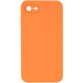 Silicone Case Square Full Camera Protective (AA) NOLOGO для Apple iPhone 7 / 8 / SE (2020) (4.7") Помаранчевий / Papaya