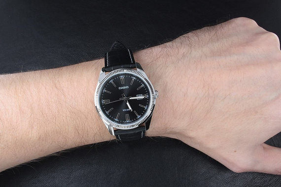 Годинники наручні чоловічі на шкіряному ремінці оригінальні Casio Collection MTP-1302PL-1AVEF (модуль №2784) | Зображення 5