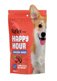 Ласощі для собак з ягням, яйцями та журавлиною Reflex Happy Hour, 60 гр