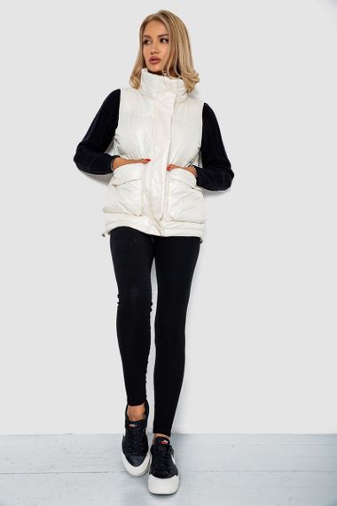 Жилет женский  -уценка, цвет кремовый, 244R533-U-3 | Зображення 1