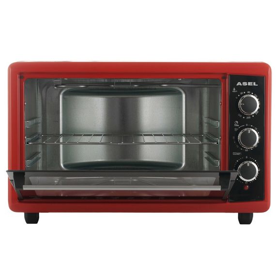 Електрична піч ASEL AF-50-23. Колір: червоний | Зображення 2