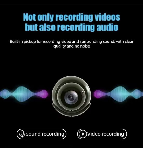 WiFi-камера X5 1080P HD — мини-камера наблюдения с ночным видением, детектором движения, широким углом 140° | Зображення 4