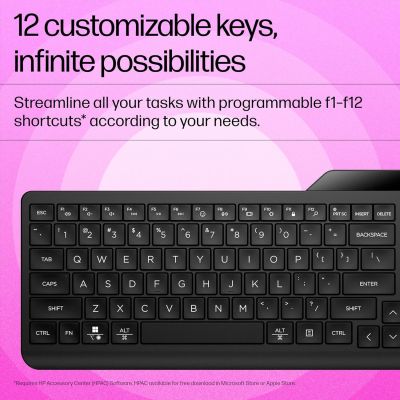 Клавиатура HP 460 Multi-Device Bluetooth UA Black (7N7B8AA) | Зображення 1