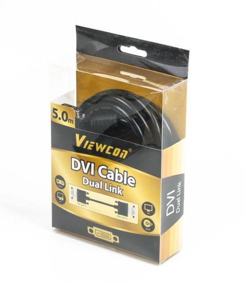 Кабель Viewcon VC-DVI-104-5m.., DVI- DVI: 18+1, 5м | Зображення 1