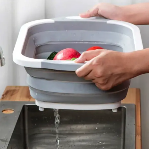 Обробна дошка 2 в 1 Chopper Дошка-миска, дошка контейнер, силіконова дошка | Зображення 4