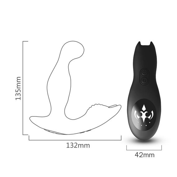 Масажер простати Bat king black Sex Aura | Зображення 3