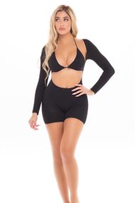 Комплект KNOCKOUT 2PC PLAYSUIT SET BLACK, OS Sex Aura