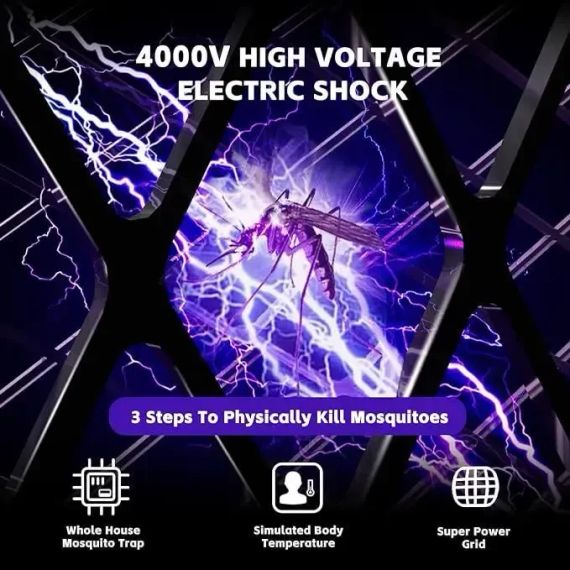 Електрична мухобійка Buzzeap, складна електрична мухобійка 3 в 1, електрична мухобійка | Зображення 4