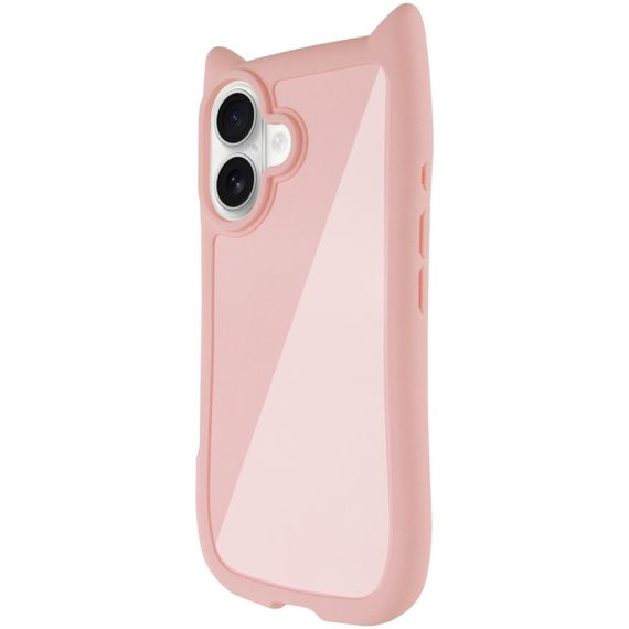Чохол TPU GETMAN Cat with straps для Apple iPhone 16 (6.1") Pink
