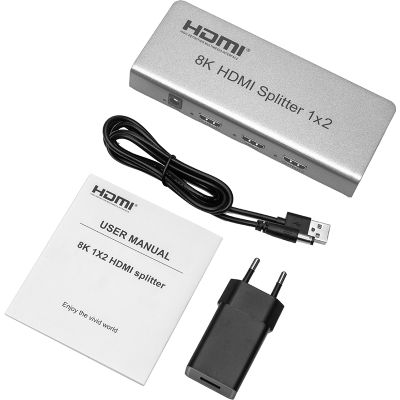Разветвитель PowerPlant HDMI 8K 1x2 (CA914197) | Зображення 5