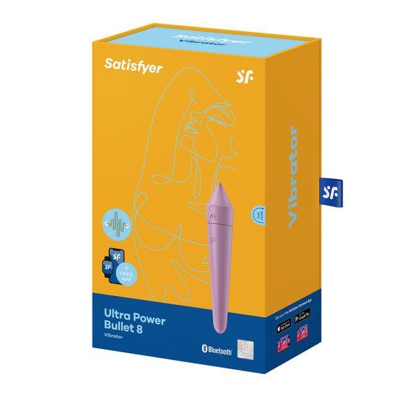Смарт-мінівібратор Satisfyer Ultra Power Bullet 8 Lilac | Зображення 5