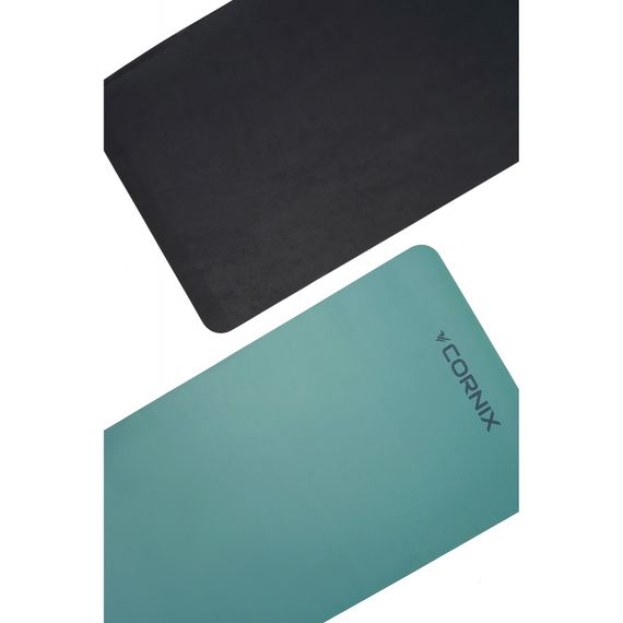 Килимок спортивний Cornix PU 183 x 68 x 0.4 см для йоги та фітнесу XR-0318 Turquoise | Зображення 5