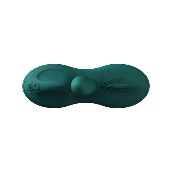 Sit-on-top смарт-вібратор Zalo – Flora Smart Vibrating Pad Turquoise Green, 9 моторів | Зображення 4