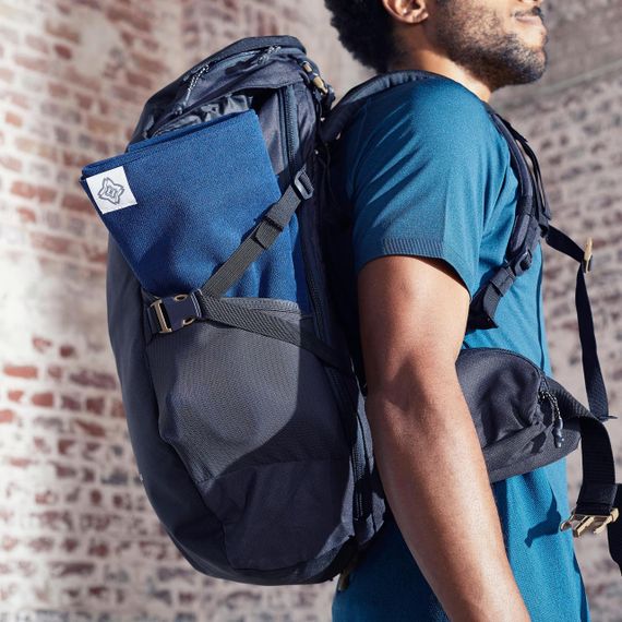 Килимок-рушник для йоги - Сірий/Синій - ОДИН | Зображення 2