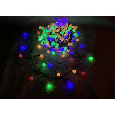 Гирлянда Luca Lighting кластер Шарики зеленая струна 8 м, RGB (8720362027188) | Зображення 2