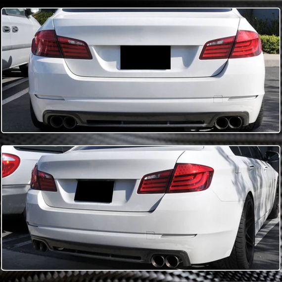 Дифузор заднього бампера (для F10 Base 2010-2013, Карбон) для BMW 5 серія F-10/11/07 рр | Зображення 2