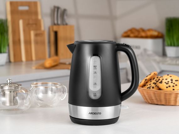 Електрочайник ARDESTO EKL-F19B 1.7л/2200Вт/strix контроль/чорний (EKL-F19B) | Зображення 1