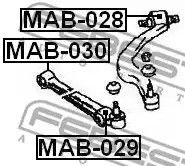 Сайлентблок важеля MITSUBISHI ECLIPSE, FEBEST (MAB030) | Зображення 1