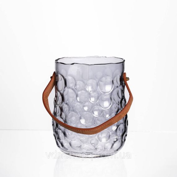 Ваза сумочка з ручкою 13×9.5×18 см декоративна Сірий HP-19-153-5 | Зображення 2