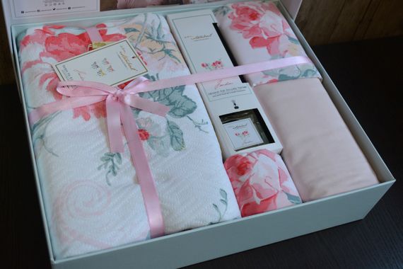 Постельное белье Istanbul 220×240 Jardin parfum с дифузором и пледом, Mint | Зображення 7