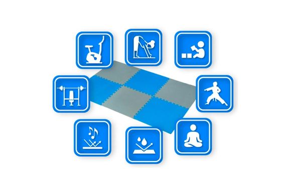 Килимок-пазл THUNDER PZ-04 60 х 60 блакитно-сірий (PZ-04) | Зображення 4