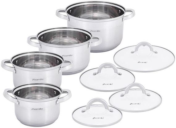 Набір кухонного посуду Kamille Mystery 8 предметів | Зображення 1