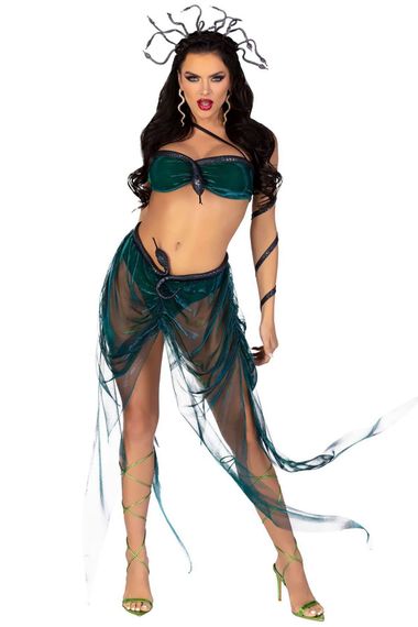 Костюм Медузи Горгони Leg Avenue Medusa Costume Зелений XS