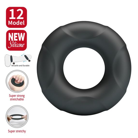 Ерекційне кільце Crazy Bull №12 - Arvel super soft silicone, BI-210350 Sex Aura | Зображення 1