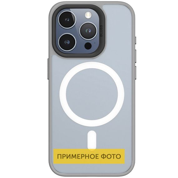 TPU+PC чехол Blueo Skin Friendly Frosted with MagSafe для Apple iPhone 16 (6.1") TPU+PC, Сірий