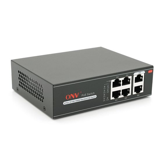 4х портовый PoE Full Gigabit коммутатор ONV-H3064P, 4xPoe1000Мбит+2х1000 Мбит