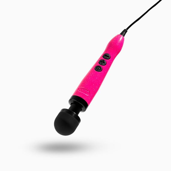 Вібромасажер DOXY Die Cast 3 Hot Pink, дуже потужний, живлення 220В, металевий корпус | Зображення 1